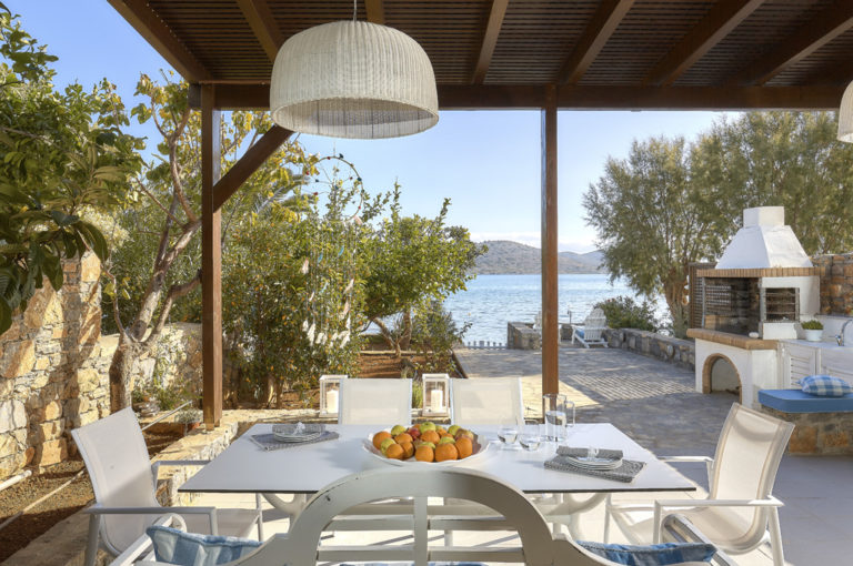 Dining in Villa Anna, Luxurious Holiday House in Elounda, Crete