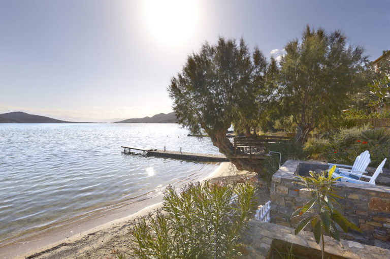 View from outside - Villa Anna, Luxurious Holiday House in Elounda, Crete